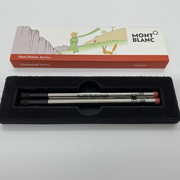 Montblanc Rollerball Refill - Le Petit Prince Red Fox Medium (2 Per Pack) - Picture 1 of 3